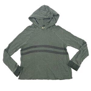 Sundry Sweater Womens Size 2 M Green Hoodie Sweatshirt Hooded Terry Pullover